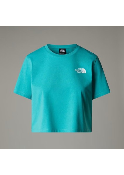 W Sımple Dome Cropped Relaxed Tee Kadın Tişört NF0A87U4E6F1 fırsatları