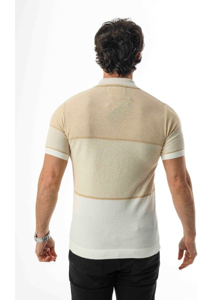 Luxury Tech Polo Yaka Yarım Fermuarlı Örme Triko T-SHIRT-TCY-1026 indirimleri
