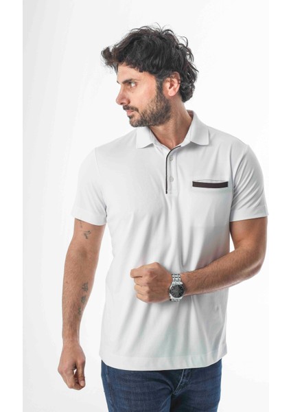 Polo Yaka Düğmeli Cepli Erkek T-SHIRT-6274 modelleri