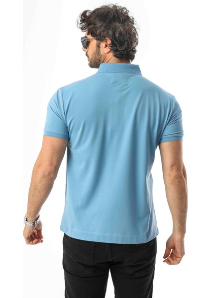 Büyük Beden Regular Fit Polo Yaka Cepli Baskılı T-SHIRT-PL-3458 fırsatları