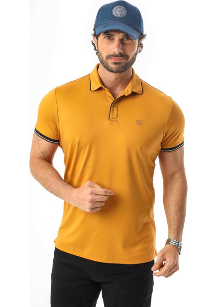 Pamuklu Yumuşak Dokulu Kumaş Polo Yaka Düğmeli T-SHIRT-6291 fırsatları
