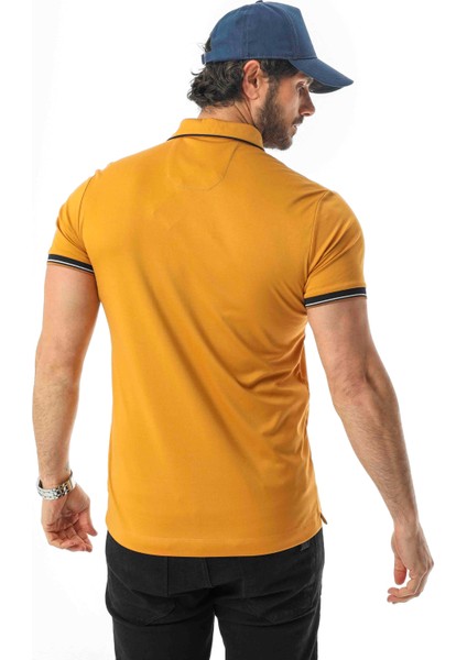 Pamuklu Yumuşak Dokulu Kumaş Polo Yaka Düğmeli T-SHIRT-6291 indirimleri