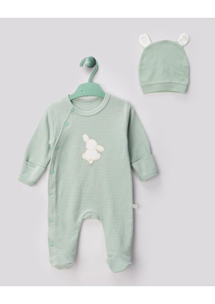 Organik Tavşanlı Tulum ve Şapka Yeşil fiyatları