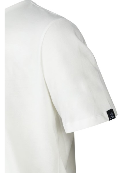 As Alex Baskılı Erkek Sıfır Yaka T-Shirt Beyaz fırsatları