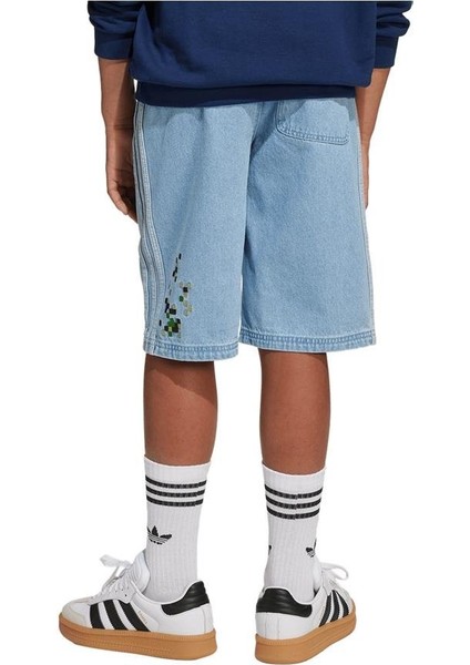 Unisex Çocuk Mavi Şort DENIM GFX SHORT JZ9938