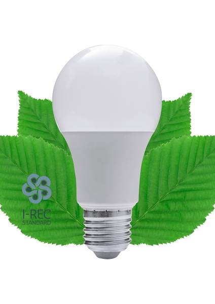 I-Rec Sertifikalı LED Ampul E27 9W 850LM Gün Işığı 3200K Day Light Yeşil Enerji