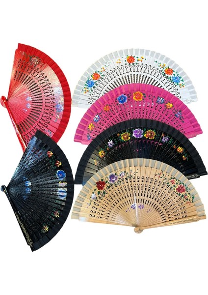 Bambu Tek Taraflı Yelpaze Karışık Ren