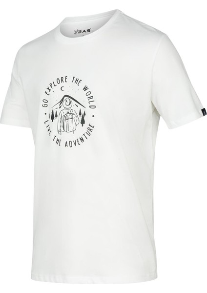 Alex Baskılı Erkek Sıfır Yaka T-Shirt Beyaz fiyatları