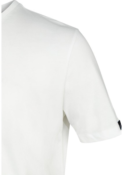 Alex Baskılı Erkek Sıfır Yaka T-Shirt Beyaz modelleri