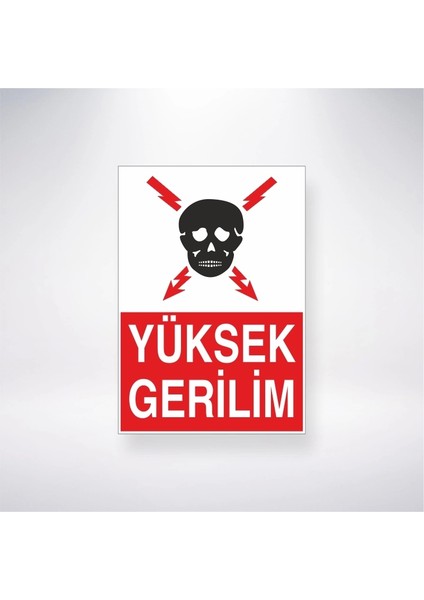 Yüksek Gerilim Sticker 20X28 cm