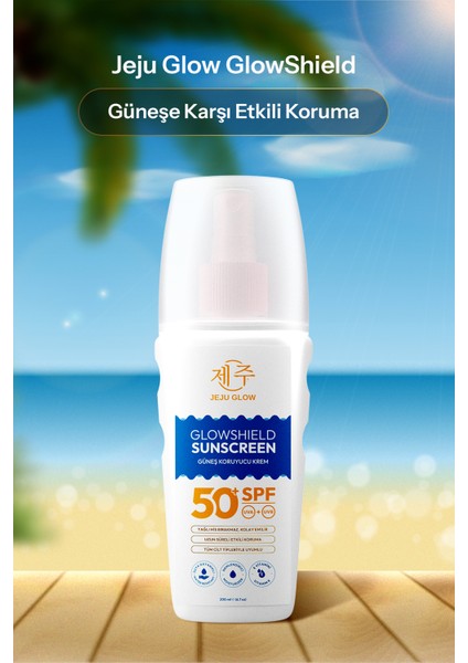 Glowshield Spf 50 Güneş Losyonu – Yüz ve Vücut – Geniş Spektrum Koruma - Nemlendirici Formül 200 ml