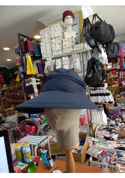 Salarticaret Kadın Vizör Şapka Ayarlanabilir Lacivert