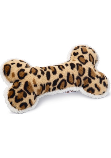 Beeztees Köpek Oyuncağı, Sesli, Kemik, Peluş, Siyah/kahverengi, 30X16X4CM