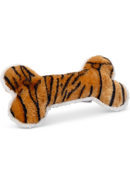 Beeztees Köpek Oyuncağı, Sesli, Kemik, Peluş, Kahverengi, 30X16X4CM