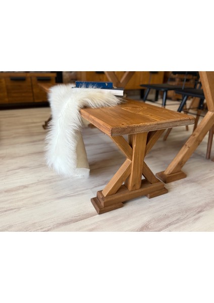 Vitra Ahşap Ayaklı Bench ( UZUNLUK-90 cm )