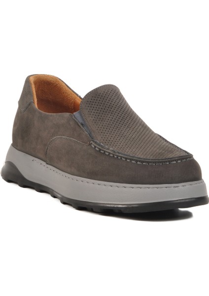 Füme Nubuk Deri Erkek Günlük Ayakkabı Premium 8210 M