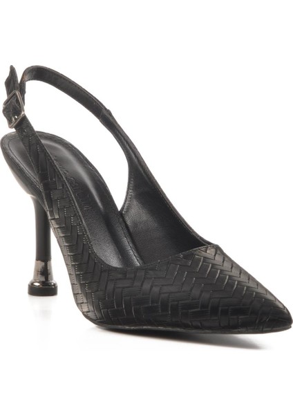 Pierre Cardin PC-54539 Z Siyah Kadın Abiye Ayakkabı