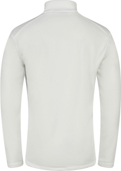 Cedric Erkek Yarım Fermuarlı Ince Polar Sweatshirt Beyaz