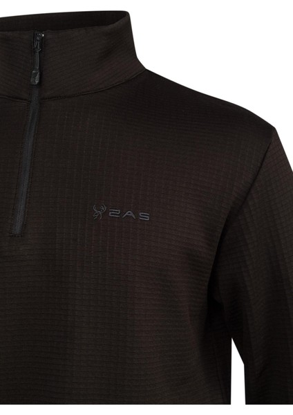 Scott Erkek Yarım Fermuarlı Polar Sweatshirt Siyah modelleri
