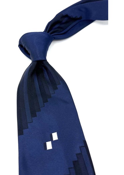 Nuns Style Lacivert Motif Desen Italyan Ipek Kravat İK1919 fiyatları