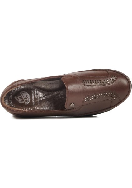 42641 Z Kahve Hakiki Deri Kadın Günlük Ayakkabı fırsatları