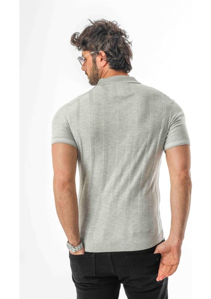 Polo Yaka Desenli Arma Baskılı Triko T-SHIRT-TY-1303 indirimleri