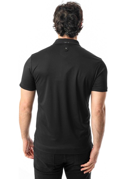 Polo Yaka Cepli Arkası Arma Detaylı Erkek T-SHIRT-6273 indirimleri