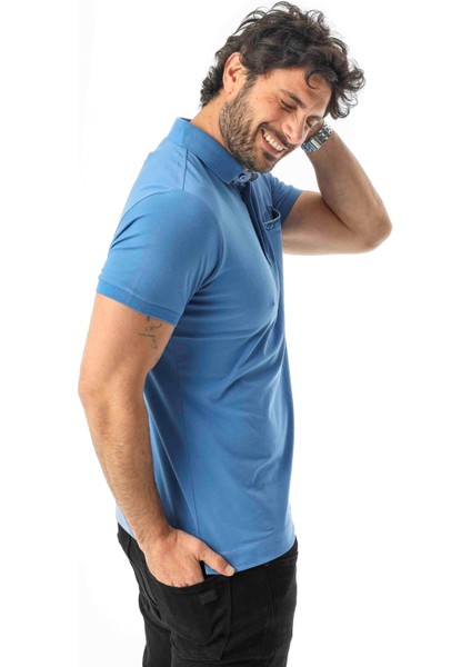 Regular Fit Cepli Polo Yaka T-SHIRT-PL-3616 fırsatları