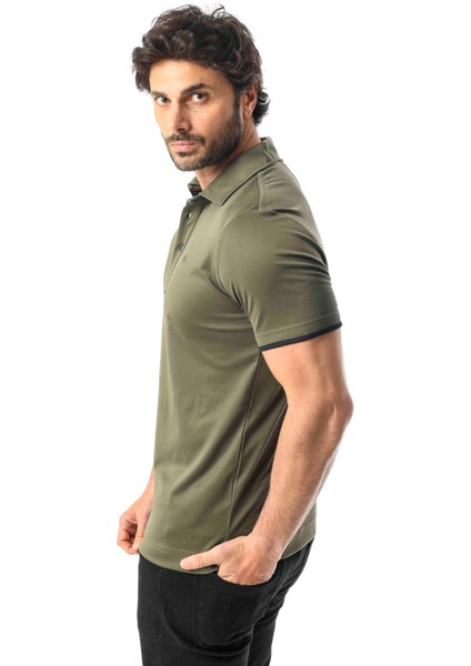 Büyük Beden Regular Fit Polo Yaka Düğmeli T-SHIRT-6321 fiyatları