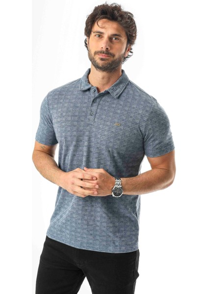 Polo Yaka Düğmeli Erkek Keten T-SHIRT-KT-1001