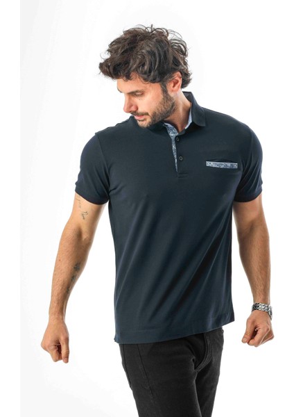 Büyük Beden Regular Fit Polo Yaka Cepli Baskılı T-SHIRT-PL-3458 fırsatları