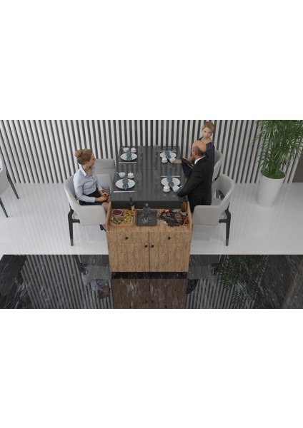 Ahşap Otel & Restaurant &cafe Dekoratif Servant