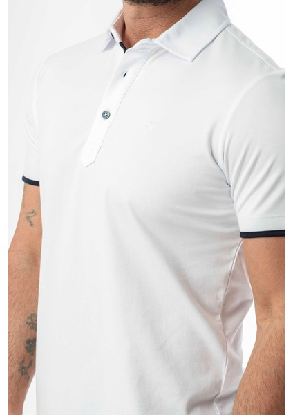 Büyük Beden Regular Fit Polo Yaka Düğmeli T-SHIRT-6321 fiyatları
