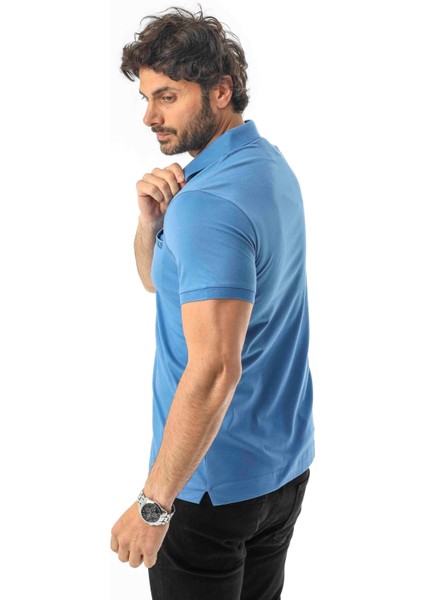Büyük Beden Regular Fit Polo Yaka Cepli Baskılı T-SHIRT-PL-3458 modelleri