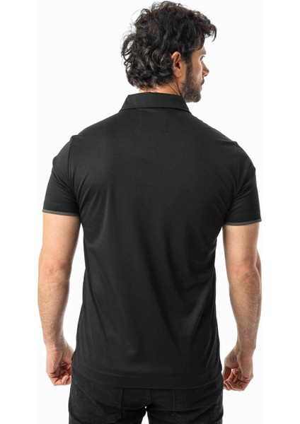 Polo Yaka Düğme Kısmı Baskılı Erkek T-SHIRT-6293 modelleri