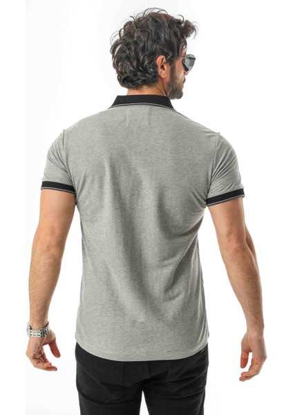 Polo Yaka Düğmeli Cepli Viskon Kumaş Erkek T-SHIRT-AR-1009 fırsatları