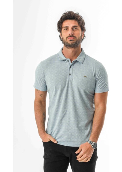 Polo Yaka Düğmeli Erkek Keten T-SHIRT-KT-1001