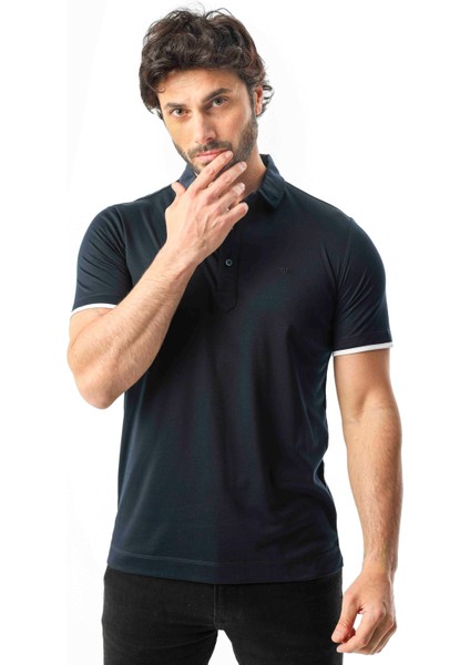 Polo Yaka Düğme Kısmı Baskılı Erkek T-SHIRT-6293 fiyatları
