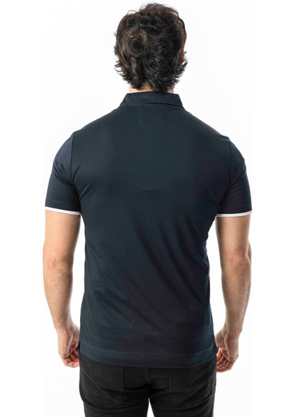 Polo Yaka Düğme Kısmı Baskılı Erkek T-SHIRT-6293 indirimleri