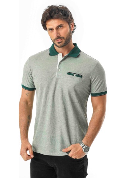 Polo Yaka Düğmeli Cepli Viskon Kumaş Erkek T-SHIRT-AR-1009 modelleri