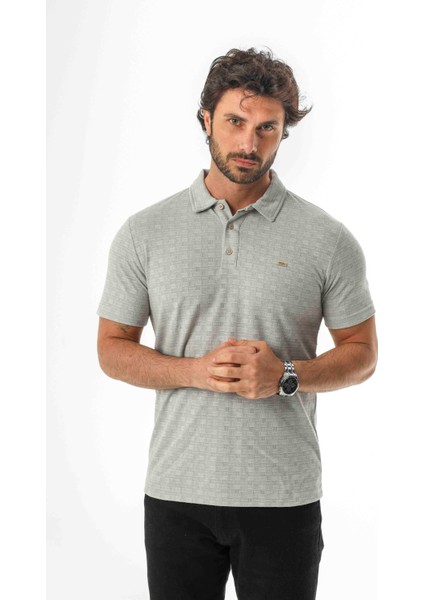 Polo Yaka Düğmeli Erkek Keten T-SHIRT-KT-1001