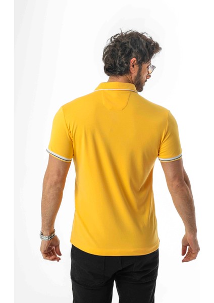 Pamuklu Yumuşak Dokulu Kumaş Polo Yaka Düğmeli T-SHIRT-6291 indirimleri
