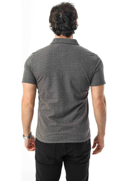 Regular Fit Polo Yaka Düğmeli Armalı Keten T-SHIRT-KT-1003 modelleri