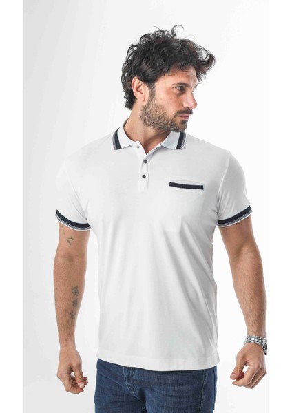Büyük Beden Polo Yaka Cepli Yakası Çıtçıtlı T-SHIRT-6317 fiyatları