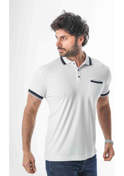 Büyük Beden Polo Yaka Cepli Yakası Çıtçıtlı T-SHIRT-6317 modelleri
