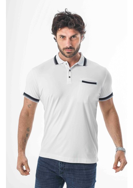 Büyük Beden Polo Yaka Cepli Yakası Çıtçıtlı T-SHIRT-6317 indirimleri