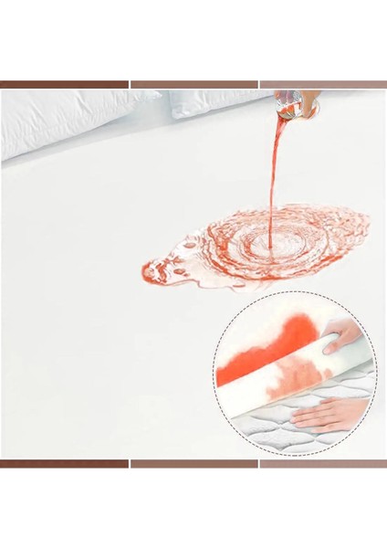 Beyaz Micro Fitted Sıvı Geçirmez Yatak Koruyucu Alez 90 x 190 cm