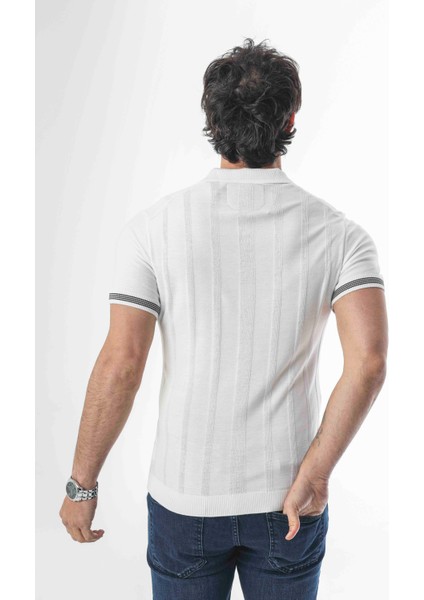 Polo Yaka Desenli Arma Baskılı Triko T-SHIRT-TY-1303 modelleri