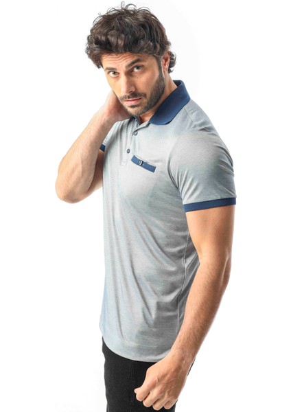 Polo Yaka Cepli Arkası Arma Detaylı Erkek T-SHIRT-6273 fiyatları