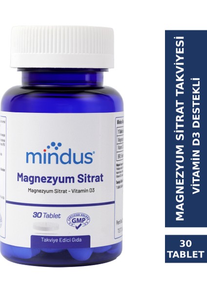 Magnezyum Sitrat 30 Tablet